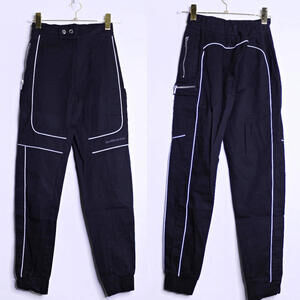 Maniere De Voir Black High Waist Cargo Pants - US 4